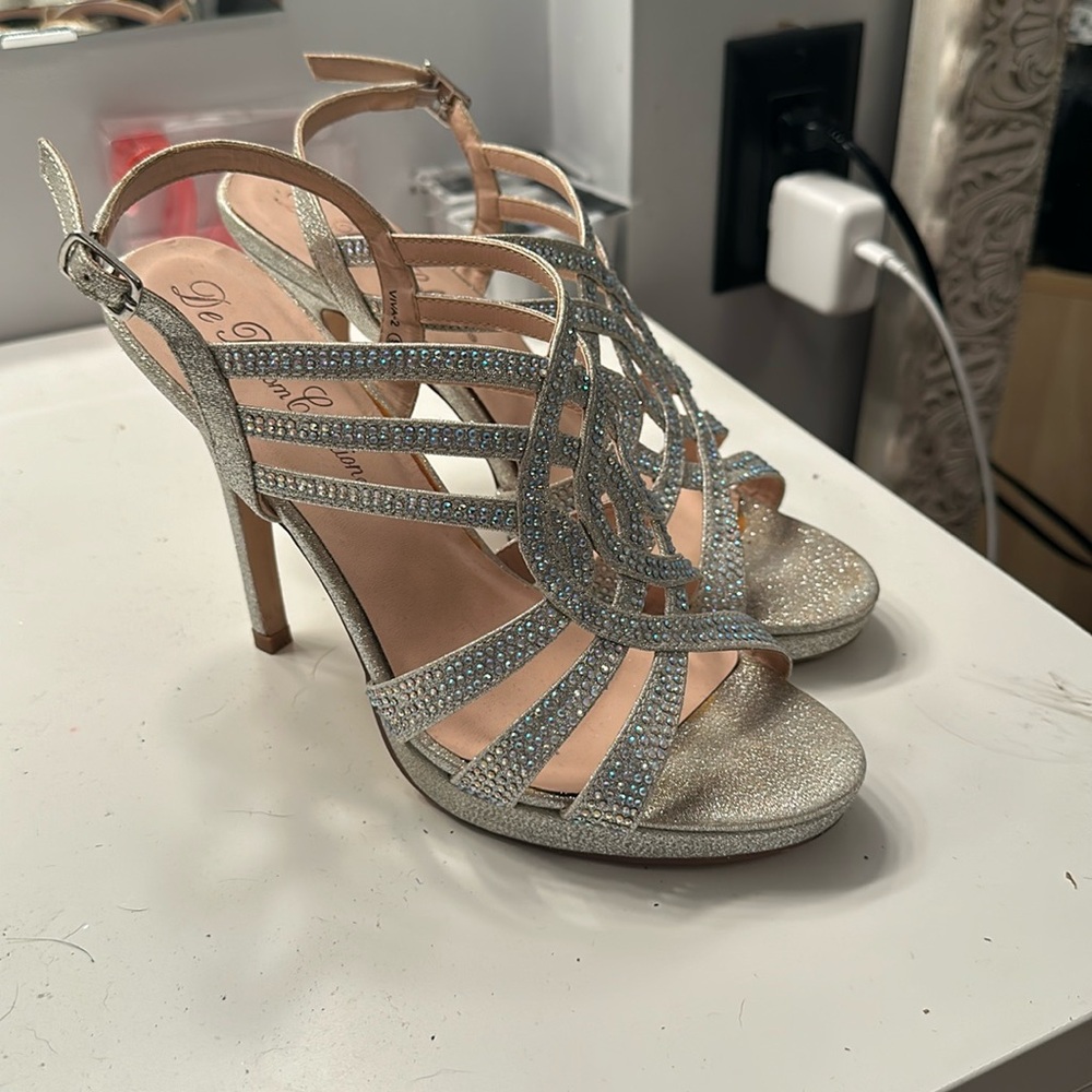 Silver heels